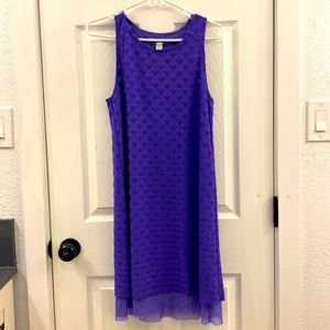 Oiselle Dress - purple, patterned, mesh